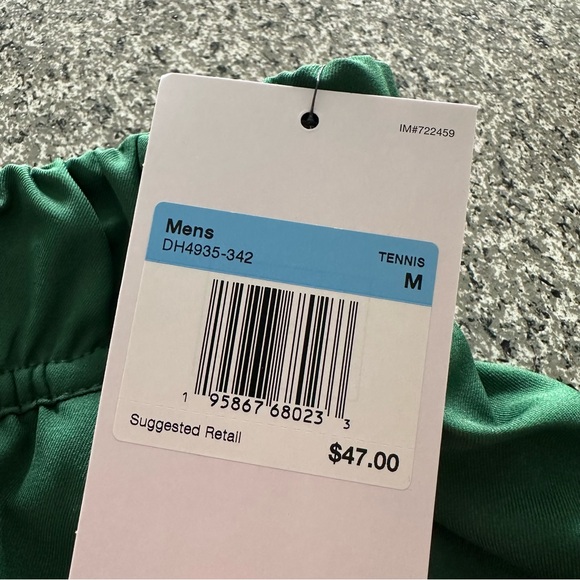 Nike Court Flex 9" Tennis Shorts Green DH4935-342 Men's Size M or L w/‎ Pockets - Picture 5 of 6